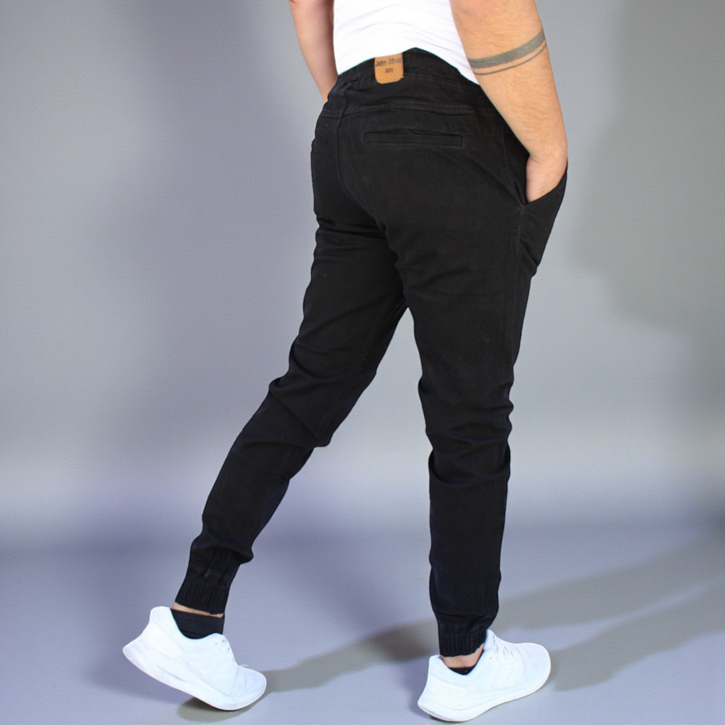 Pantalón Jogger de Gabardina Stretch John Silver