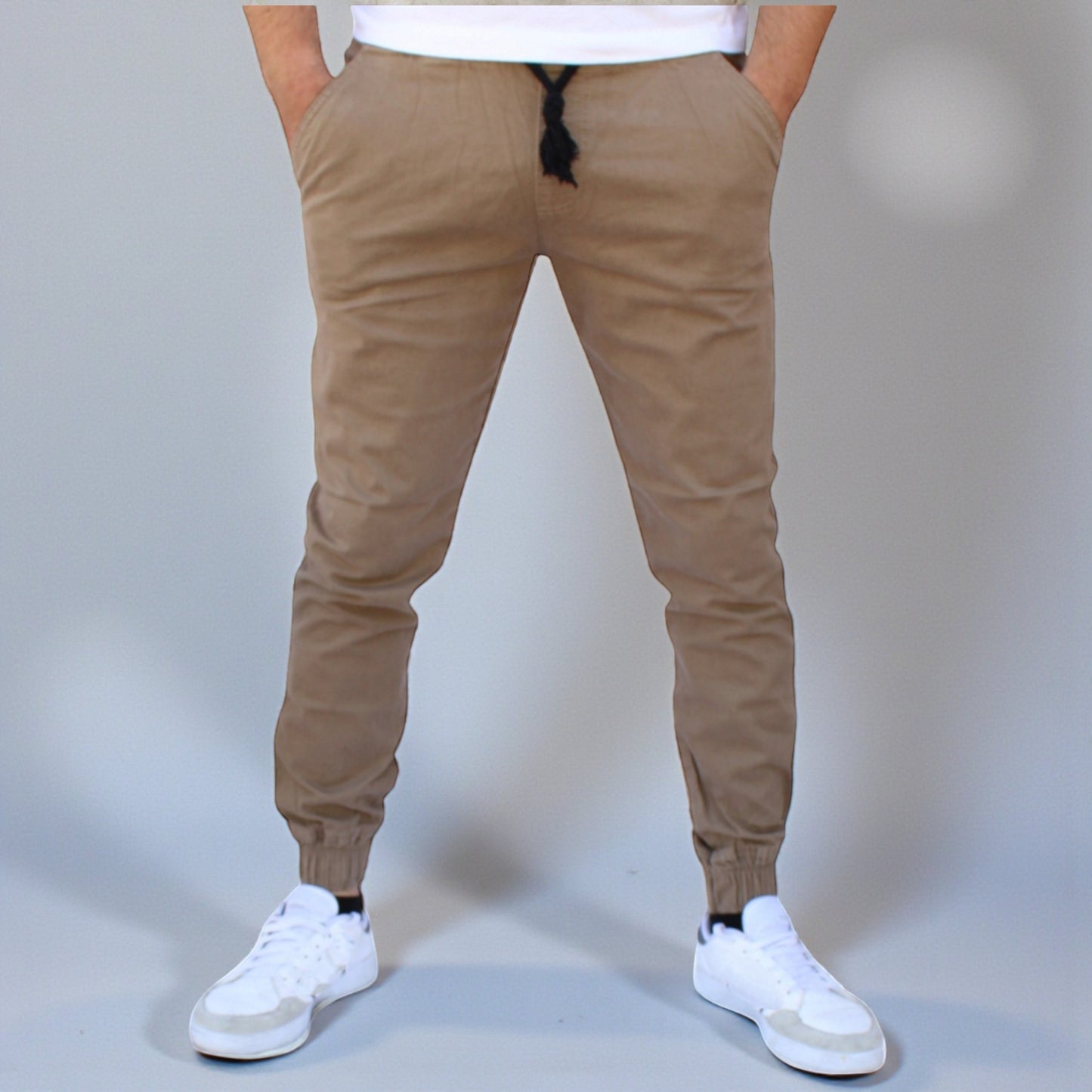 Pantalón Jogger de Gabardina Stretch John Silver