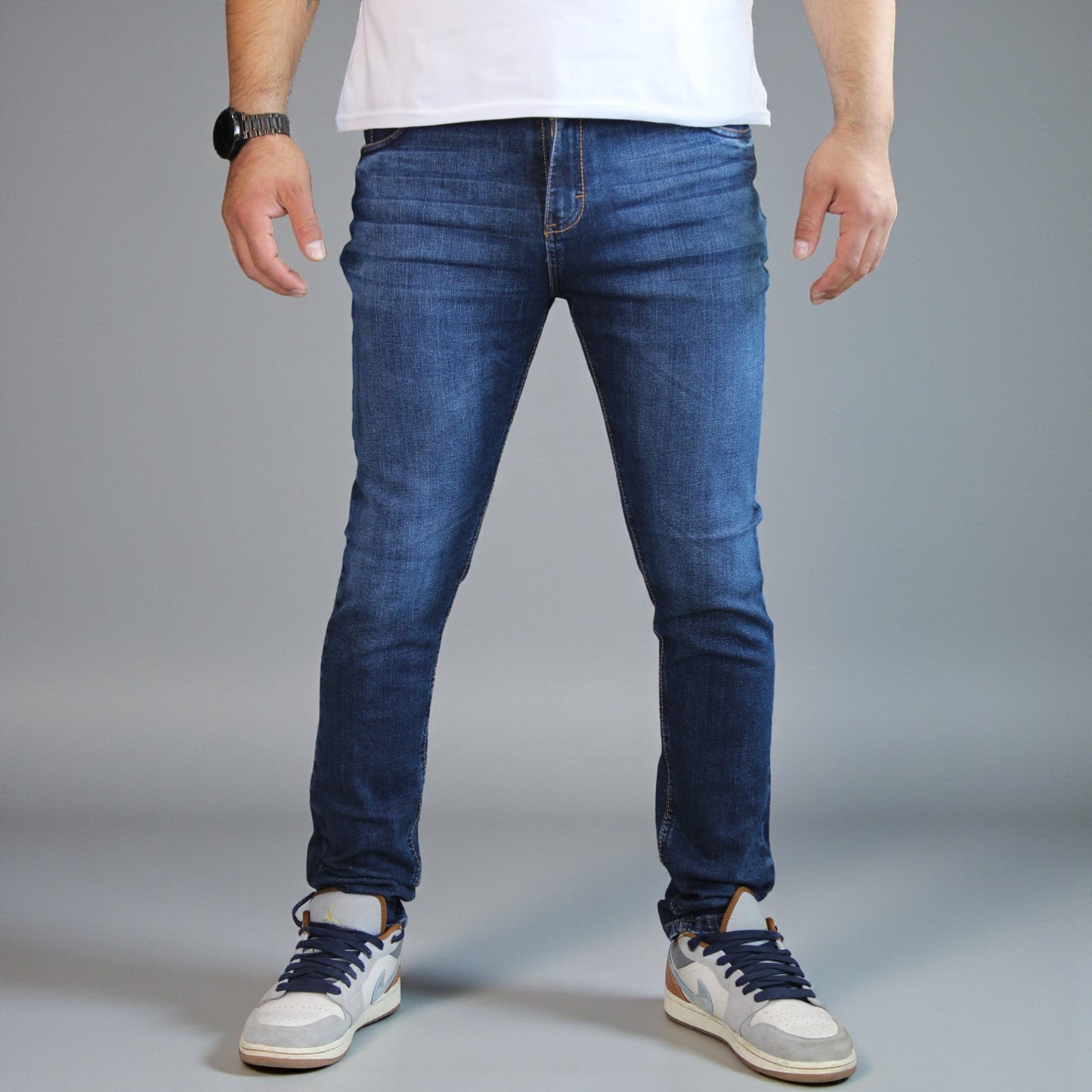 Pantalón Skinny de Mezclilla Stretch Para Hombre John Silver