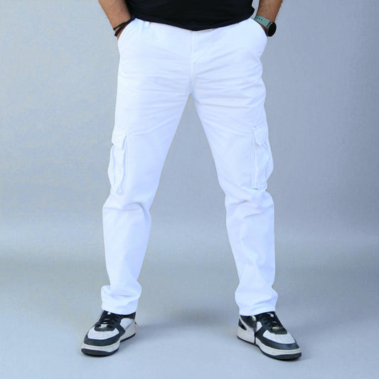 Pantalón Cargo Recto De Gabardina Para Hombre John Silver