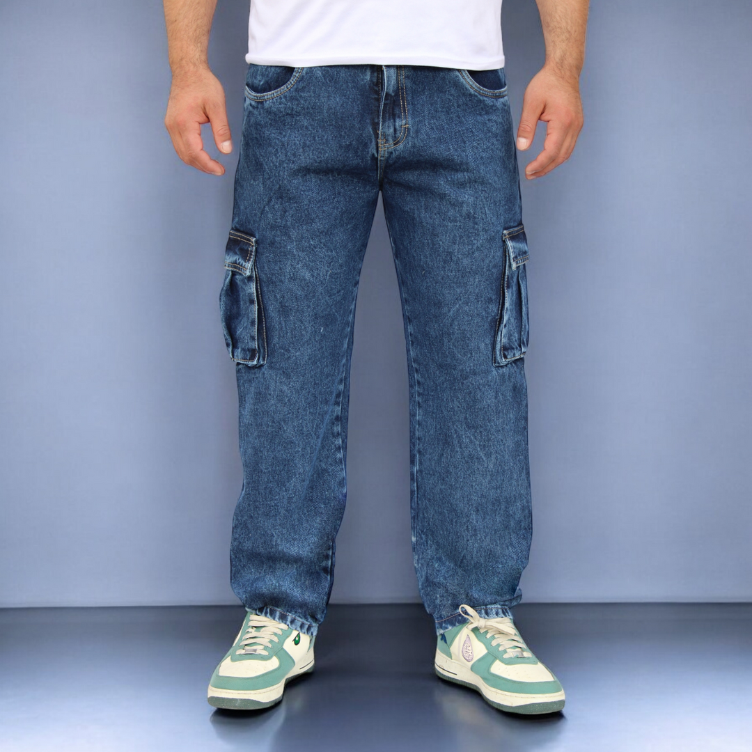 Pantalón Cargo de Mezclilla John Silver