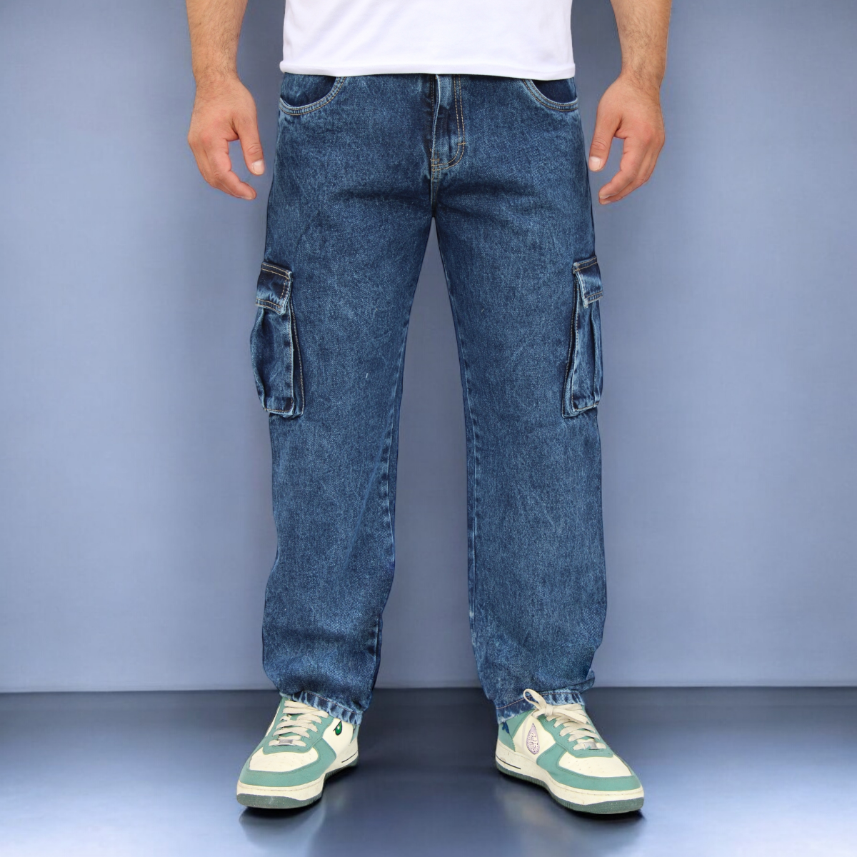 Pantalón Cargo de Mezclilla John Silver