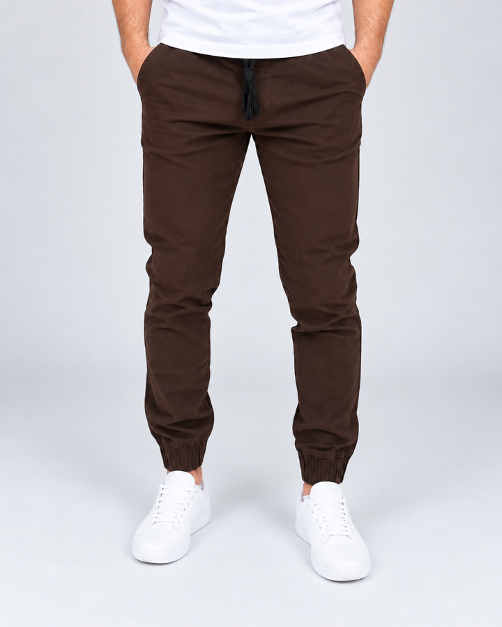 Pantalón Jogger de Gabardina Stretch John Silver
