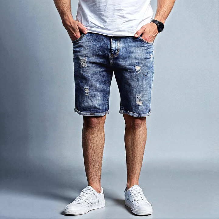 Bermuda Short De Mezclilla Stretch John Silver