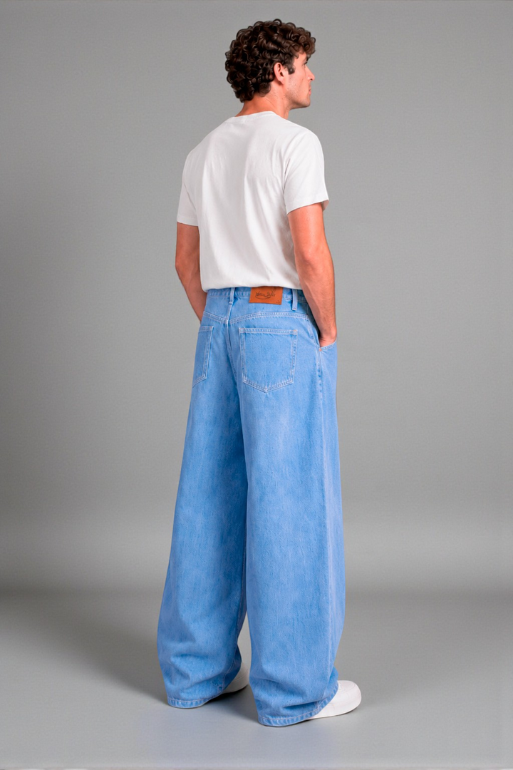 Pantalón Baggy de Mezclilla Rígida John Silver