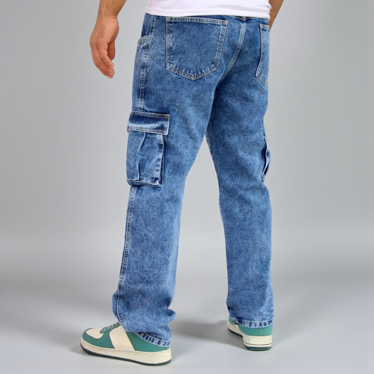 Pantalón Cargo de Mezclilla John Silver