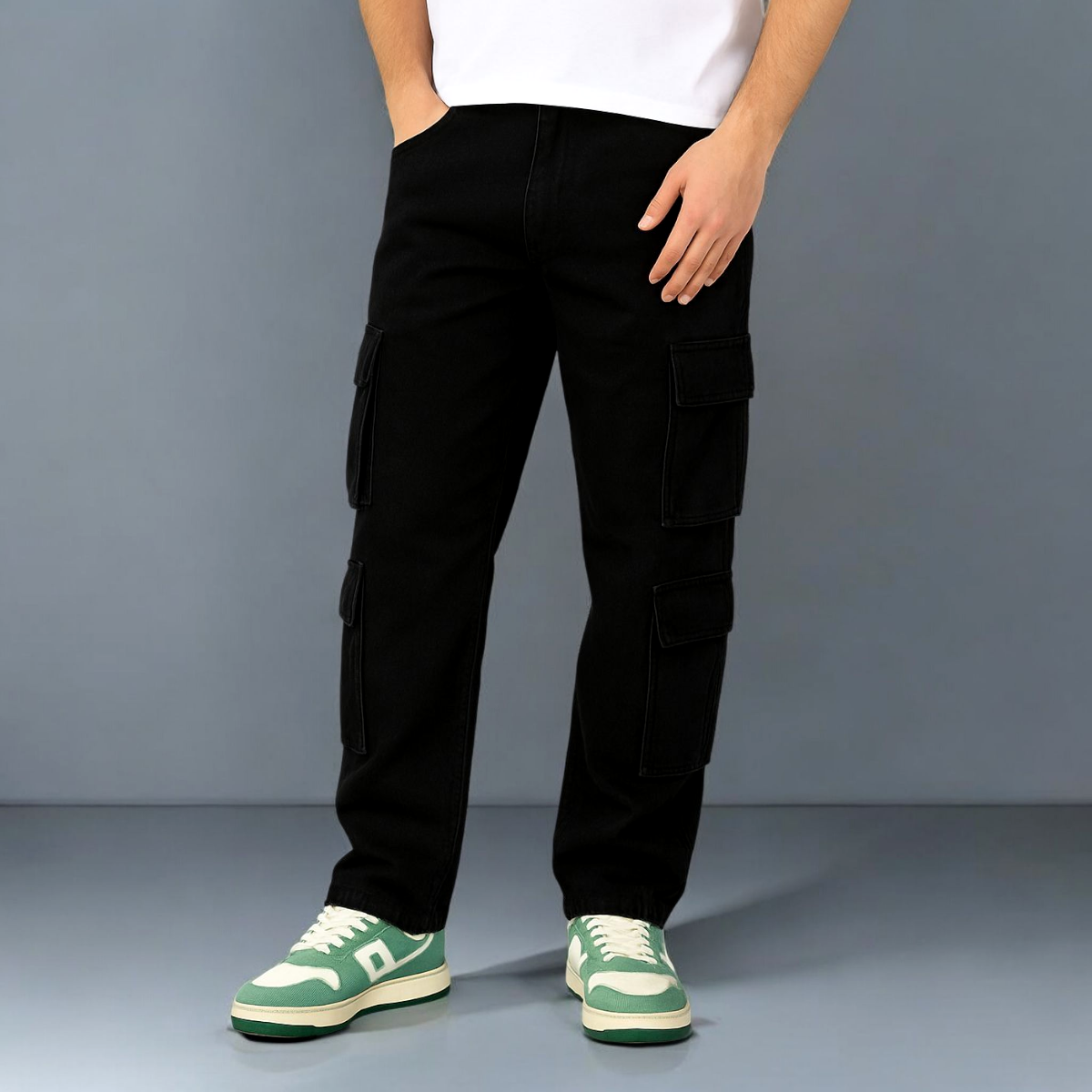 Pantalón Doble Cargo de Mezclilla John Silver