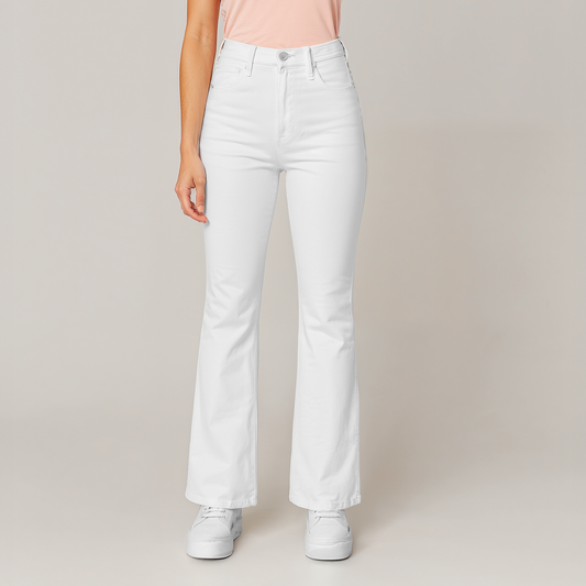 Pantalón Semi Acampanado Mezclilla Stretch Dama John Silver