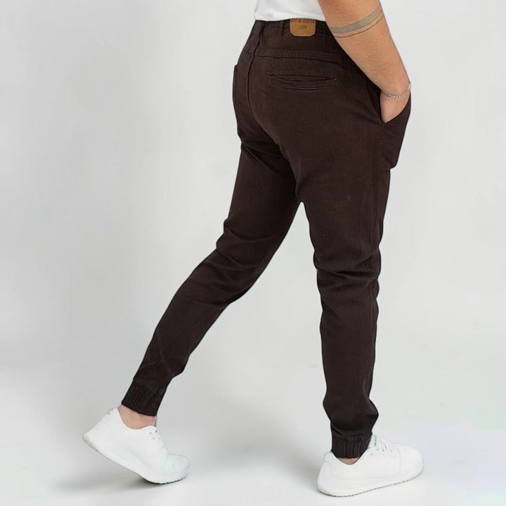 Pantalón Jogger de Gabardina Stretch John Silver