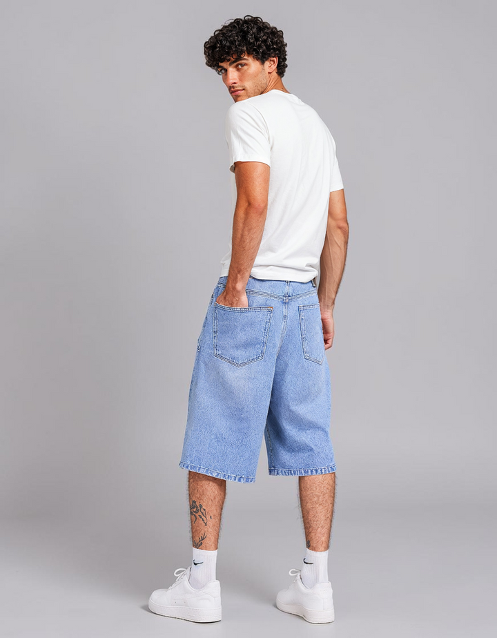 Bermuda Baggy de Mezclilla Rígida John Silver