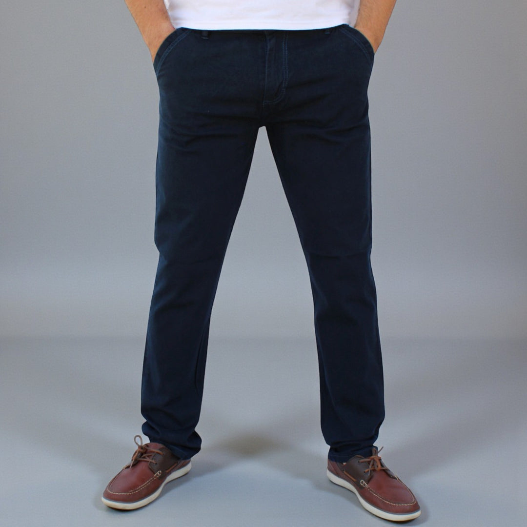 Pantalón Recto de Gabardina Stretch John Silver