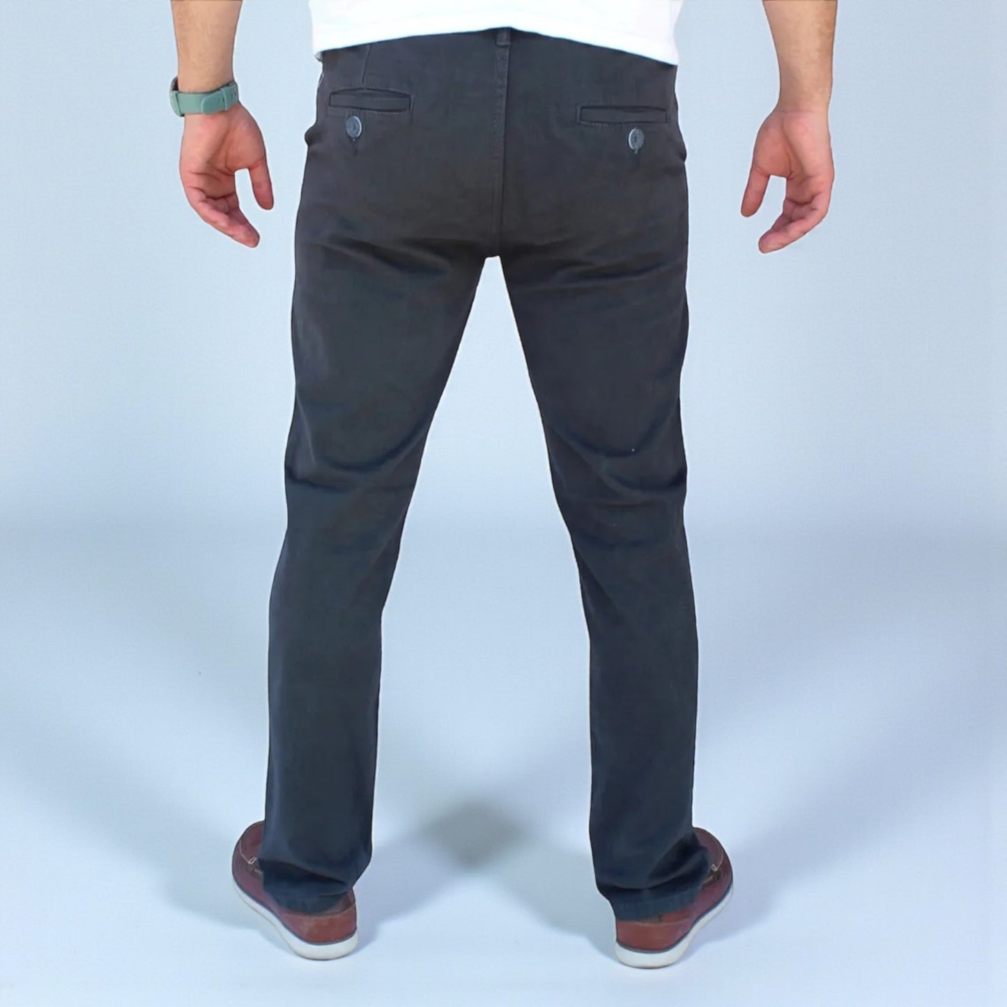 Pantalón Recto de Gabardina Stretch John Silver