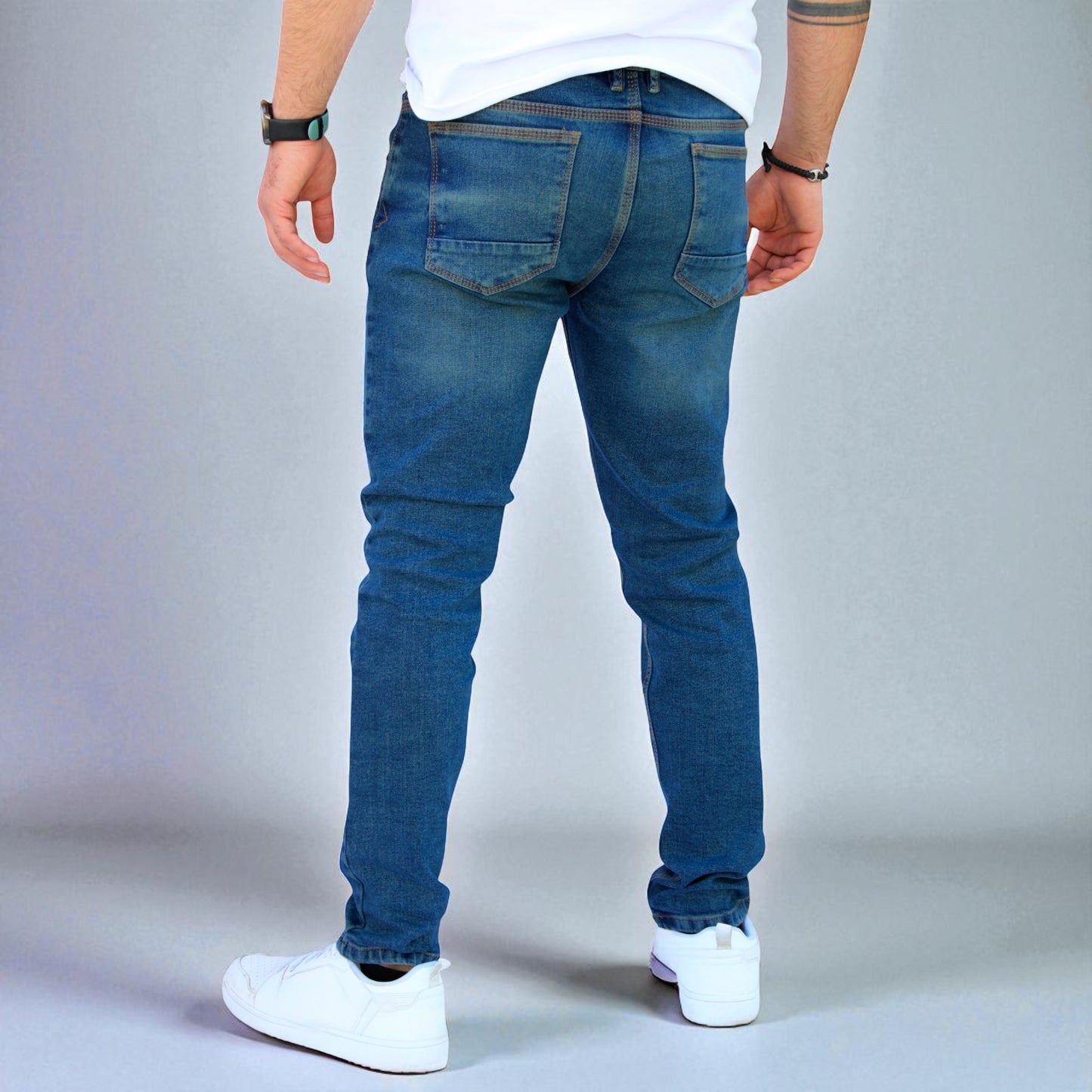 Pantalón Semiskinny de Mezclilla Stretch John Silver