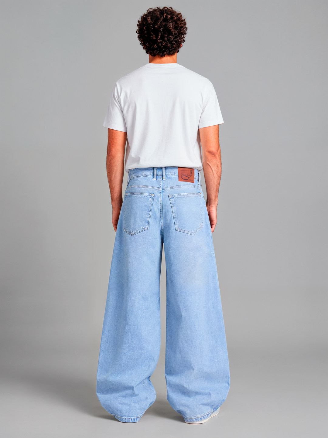 Pantalón Super Baggy de Mezclilla Rígida John Silver