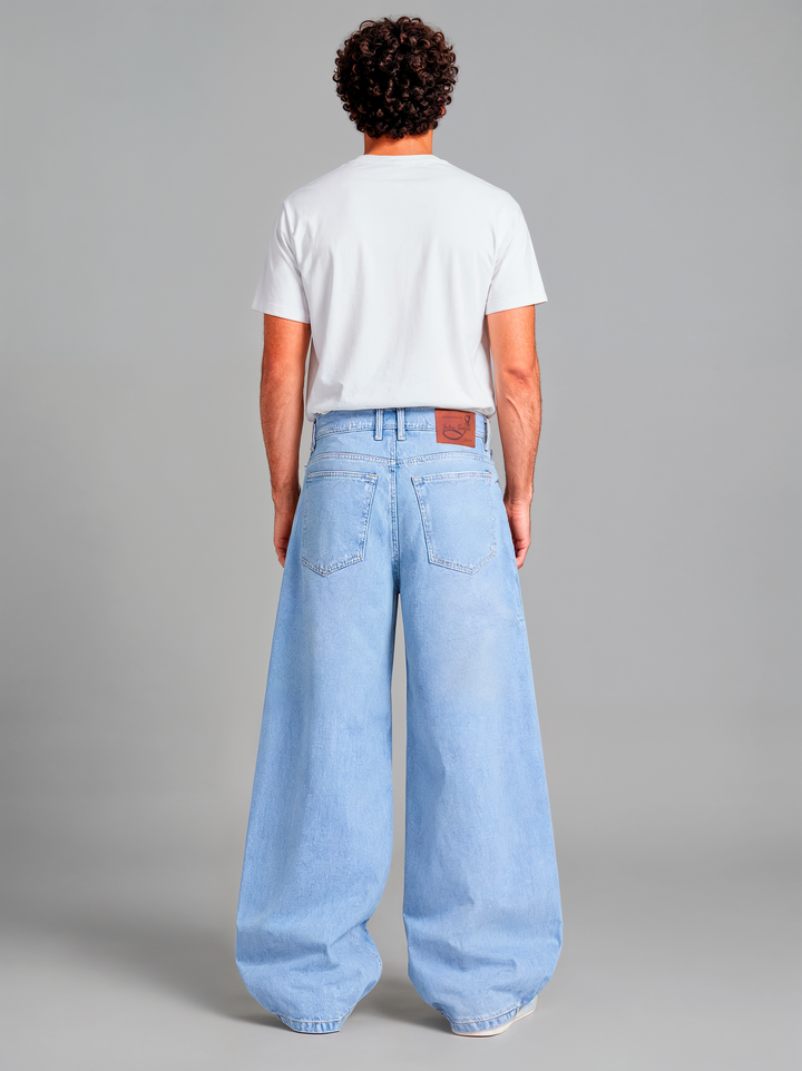 Pantalón Super Baggy de Mezclilla Rígida John Silver
