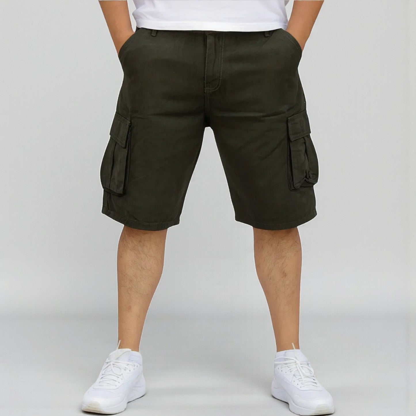 Bermuda Cargo De Gabardina Rígida John Silver